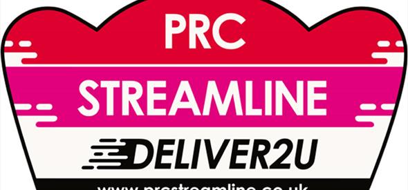 PRC streamline logo with the text DELIVER2U and website www.prcstreamline.co.uk