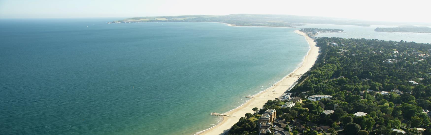 Image: Aerial View of Sandbanks, Poole © BCP Tourism