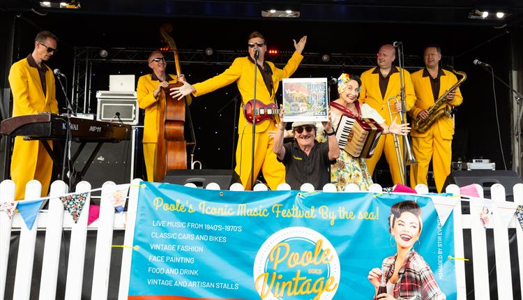 The Jive Aces at A band performing at Poole Goes Vintage Festival 2024!