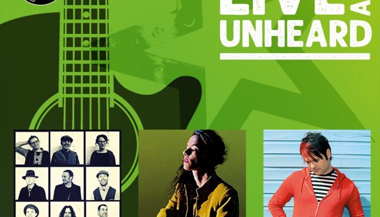 Live and Unheard info showing one band and two artists