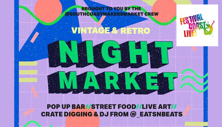 Retro log with neon coloured lines and dots