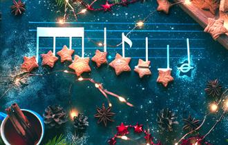 Graphic of musical notes
