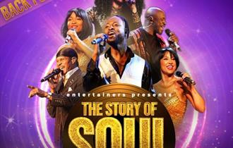 Six Soul Performers on a purple sparkly background