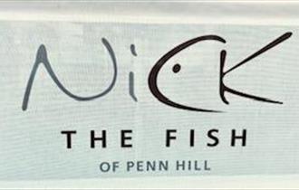 Nick the fish logo on a pale green background.
