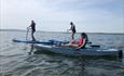 Peddle boarding and peddle kayaking