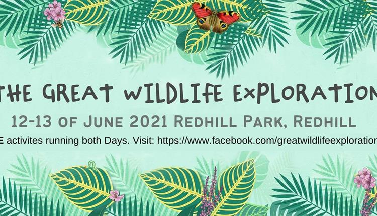 The Great Exploration green sign with dates 12-13 June 2021