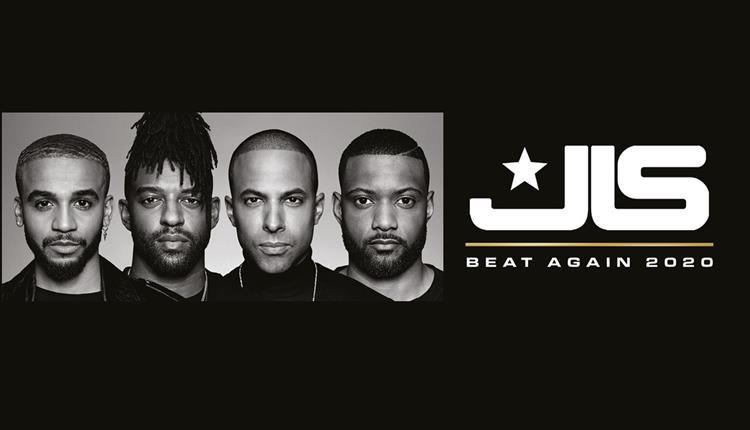 JLS 'beat again 2020 tour' promo header.
