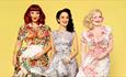 The Puppini Sisters photo in bright floral dresses