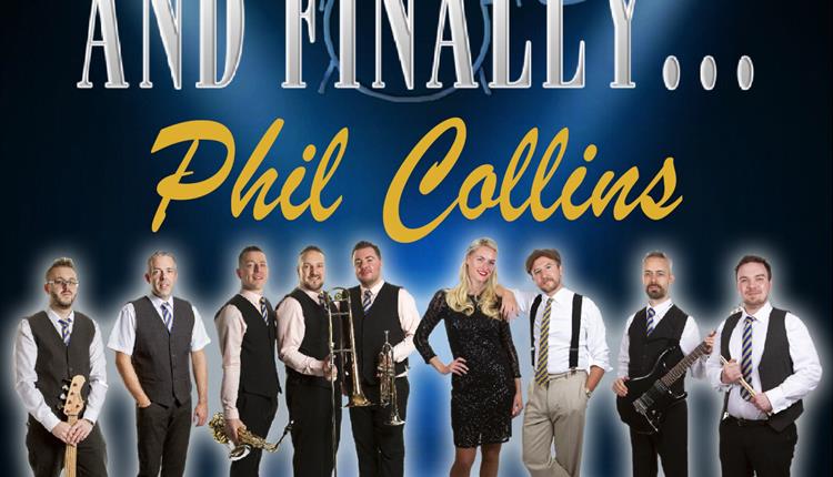 Phil Collins tribute band members in a poster