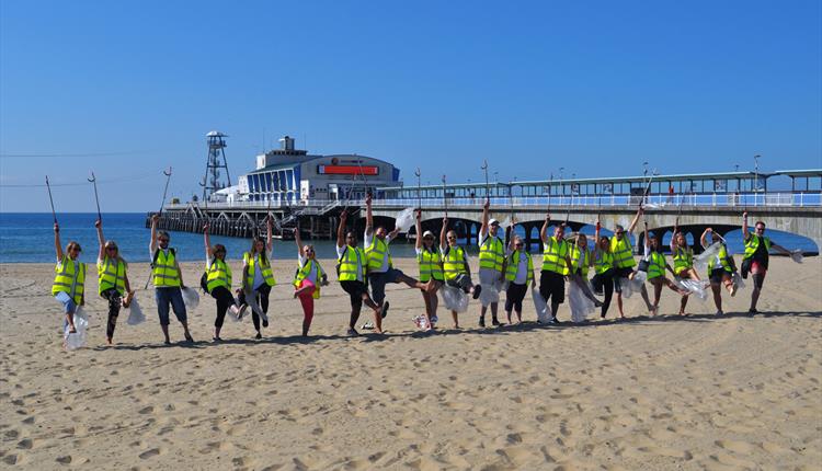 Leave only Footprints Re-Launch Bournemouth Beach LOF
