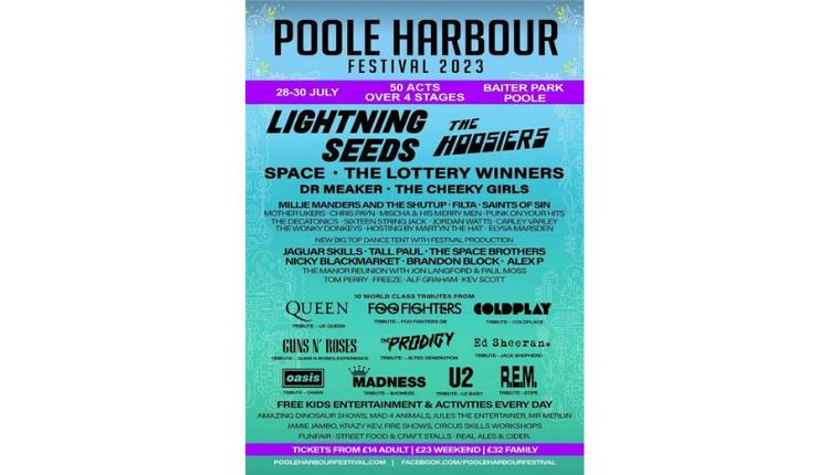Poole Harbour Festival Line up sheet 2023