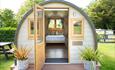 glamping pod from outside