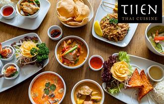 Thai food on a table