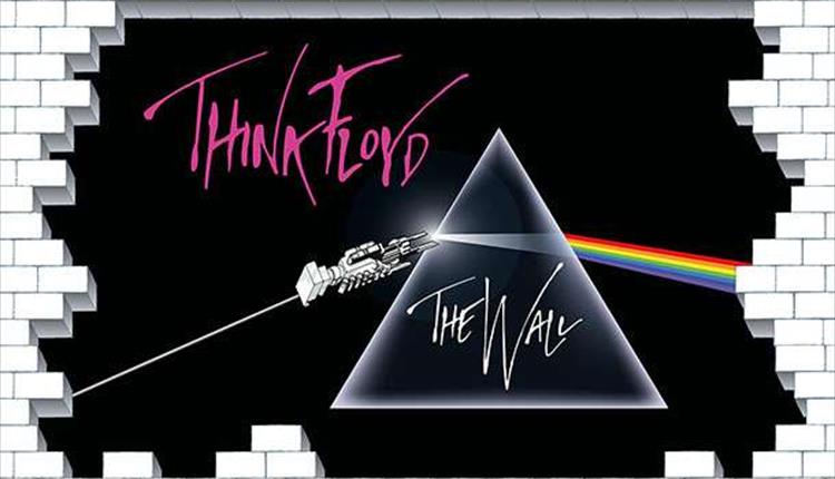 Think Floyd image in the theme of Pink Floyd's The Wall