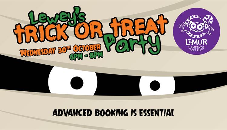 Trick or treat party with spooky eyes