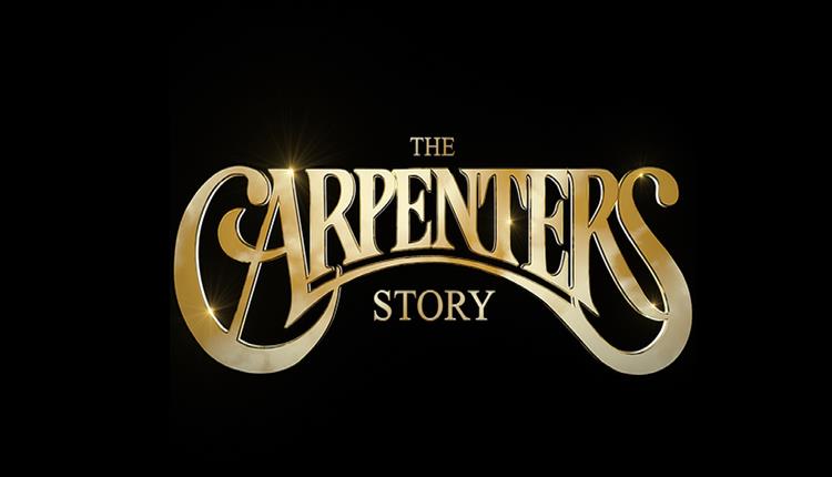 The carpenters story gold text title on a black background
