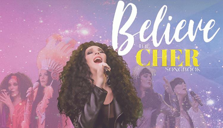 Believe - The Cher Songbook, Cher singing into a microphone