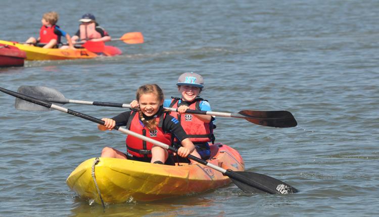 Kayaking at Rockley Watersports