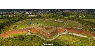 Aerial view of Fort Purbrook