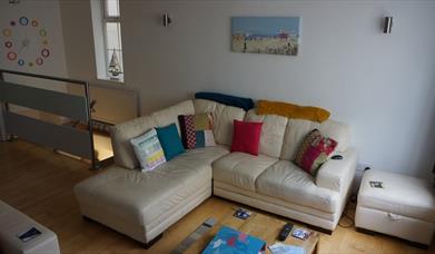 Beachside Townhouse living room