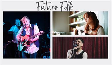 Future Folk image composite, showing Rob Clamp, Megan Linford and BG Starkings.