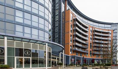 Gunwharf Quays apartments and eateries