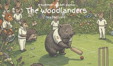 Poster for the play The Woodlanders.