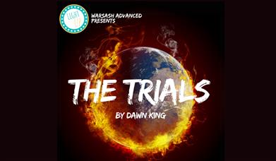 Poster for the play The Trials.