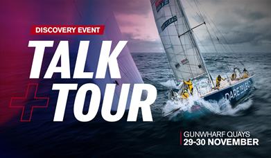 Poster for the Clipper 70 Talk and Tour Discovery Event