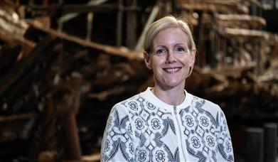 Eleanor Schofield at the Mary Rose Museum