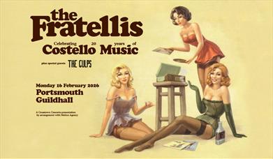 Poster for The Fratellis' show at Portsmouth  Guildhall