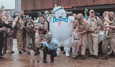Ghostbusters assembled at Port Solent for its Comic Con event