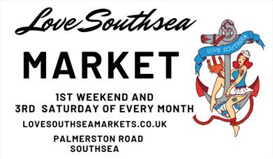 Love Southsea Market Palmerston Road Poster