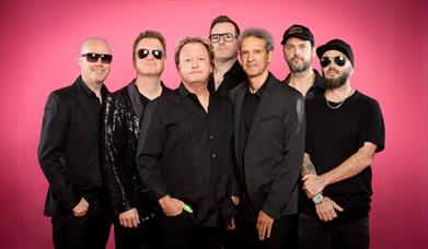 Photograph showing the members of Level 42 ahead of their World Machine 40th Anniversary Tour