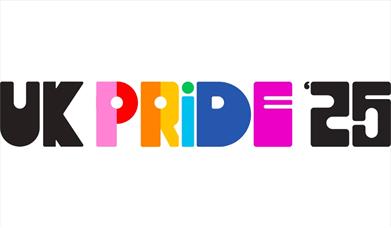 The logo for UK Pride '25 in Portsmouth