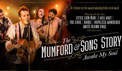 Poster for The Mumford and Sons Story at the New Theatre Royal in Portsmouth