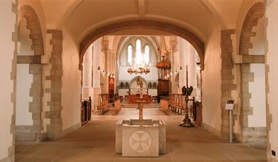 A view of inside Portsmouth Cathedral.