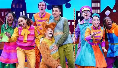 Stars of Cbeebies in their Christmas panto