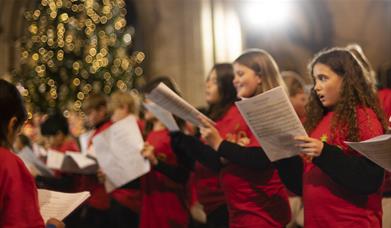 Photograph of singers taking part in A Grand Georgian Christmas with Gabrieli Roar