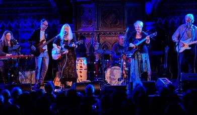 A photograph of the Sandy Denny Project at London's Union Chapel taken by Kevon Smith