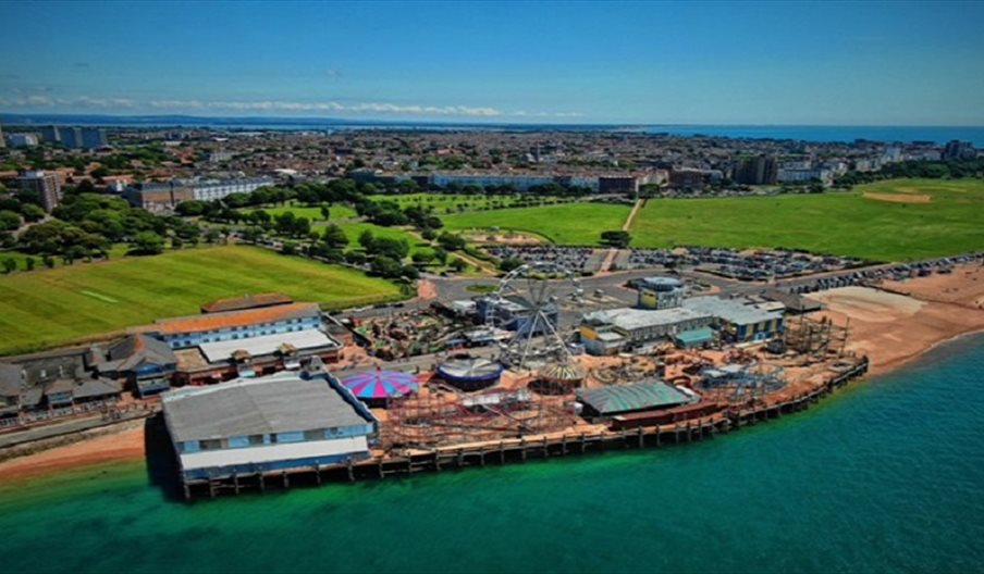 Clarence Pier Amusement Park Funfair in Southsea, Portsmouth Portsmouth