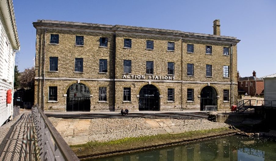 Image of Action Stations and Mast Pond - Portsmouth Historic Dockyard