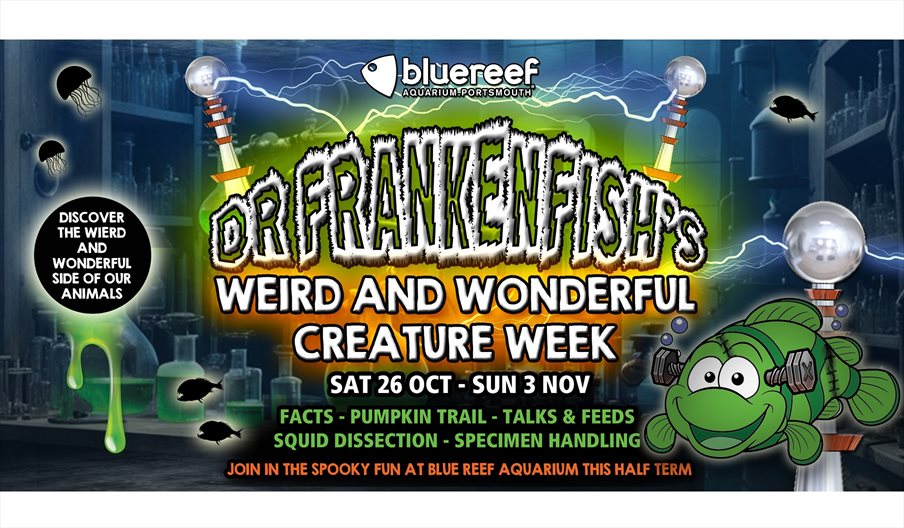 Poster for Dr Frankenfish's Weird and Wonderful Creature Week