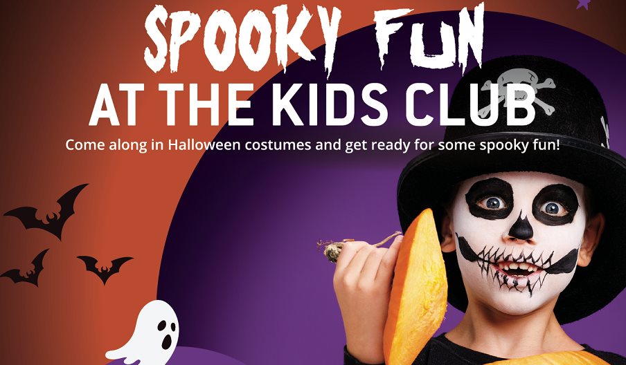 Poster for the Halloween Kids Club at Port Solent