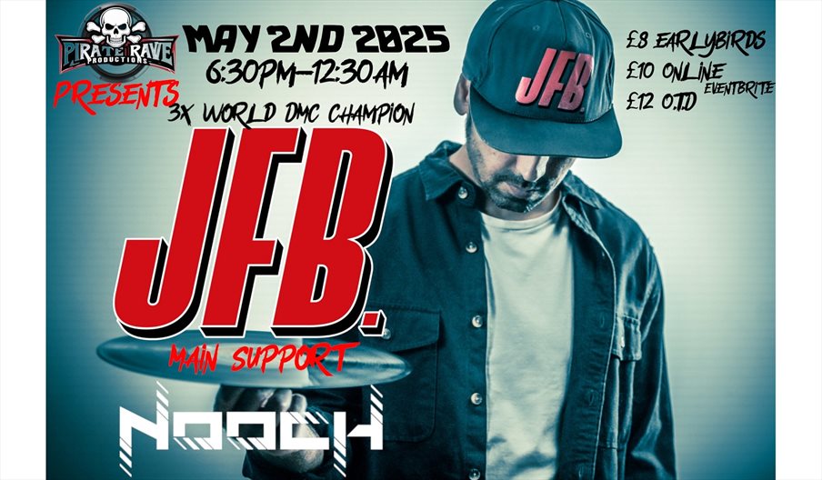 Poster for Pirate Rave Productions Presents JFB/Nooch