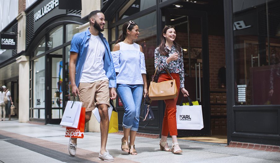 Shopping at Gunwharf Quays