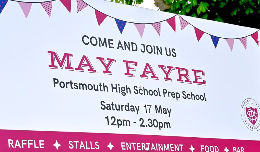 Poster image for the May Fayre at Portsmouth High School GDST