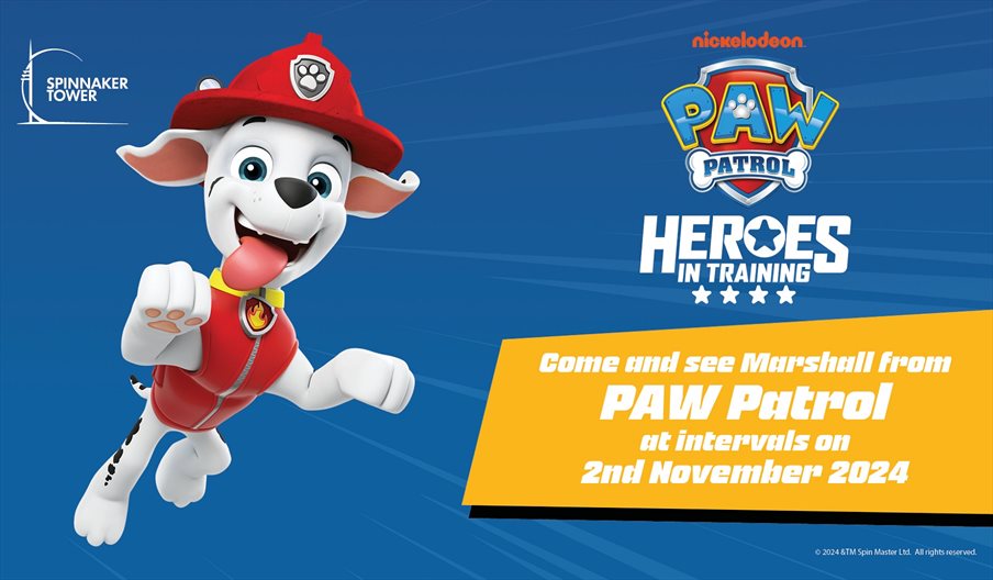 Marshall from Paw Patrol who will be in attendance at Spinnaker Tower this November