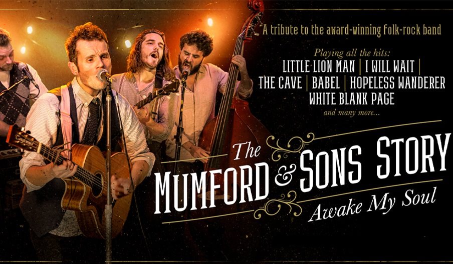 Poster for The Mumford and Sons Story at the New Theatre Royal in Portsmouth