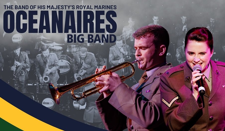 Poster for The Oceanaires Big Band show at New Theatre Royal